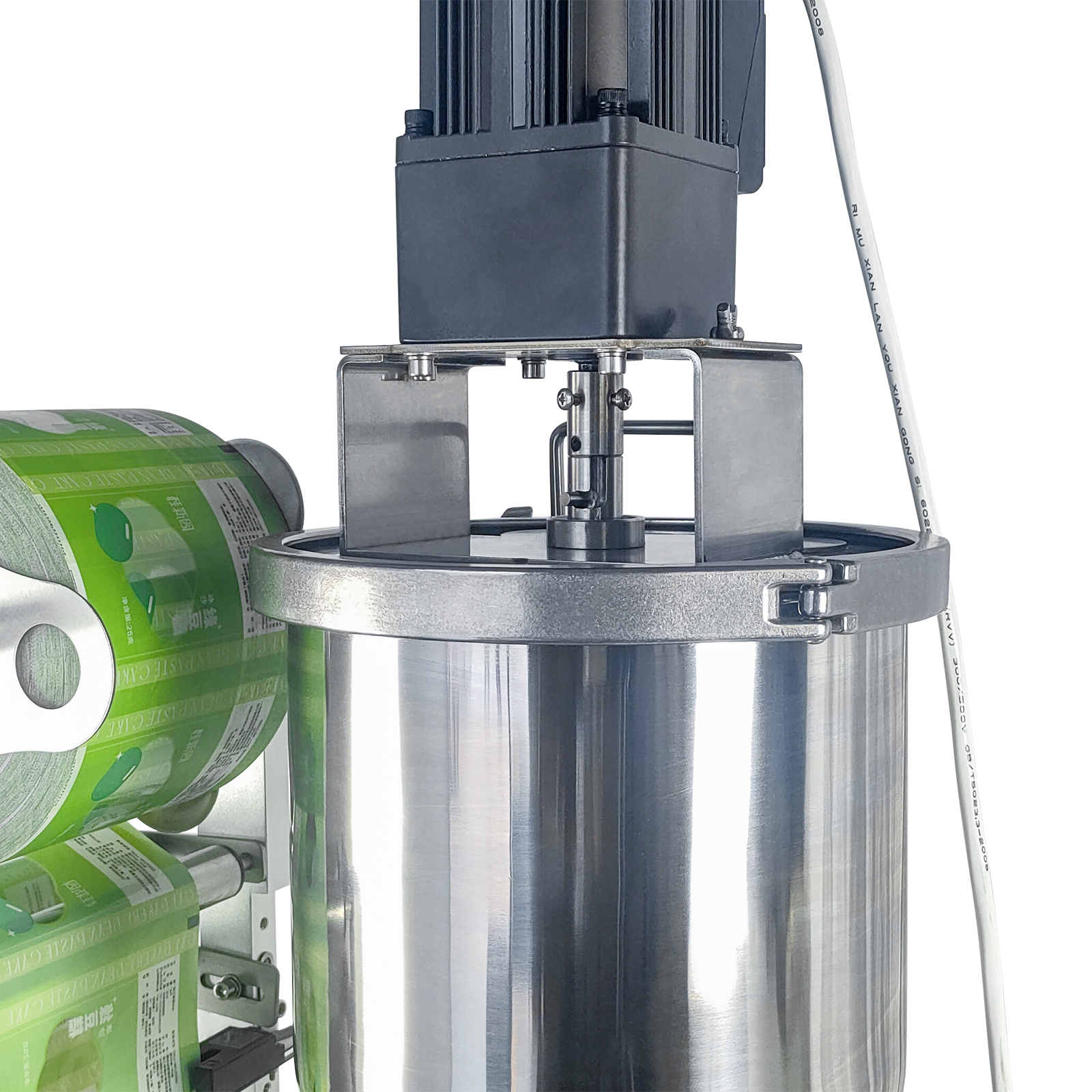 DFJ-200酱料灌装机气动密封搅拌系统高精度