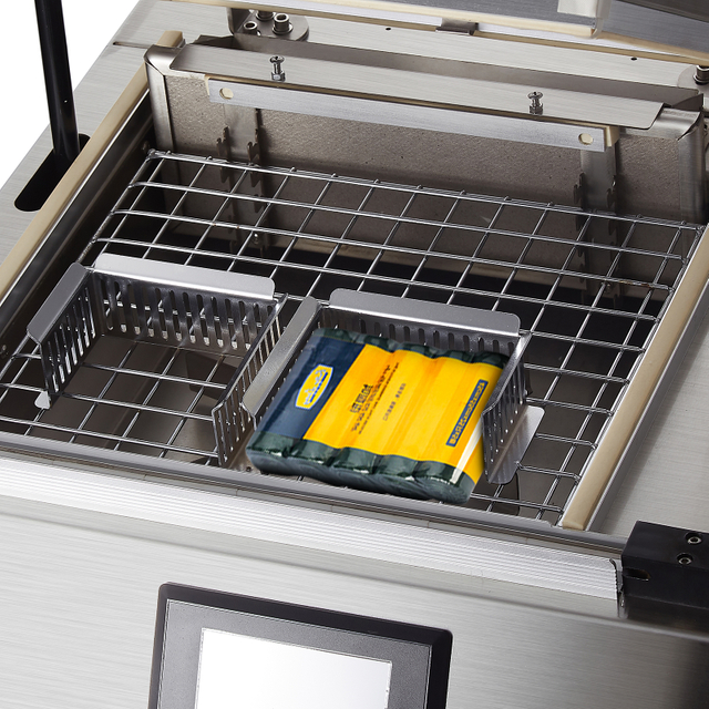 FM-3028不锈钢盒式密封，切割和收缩机，集成玻璃上盖上盖热收缩膜包装机