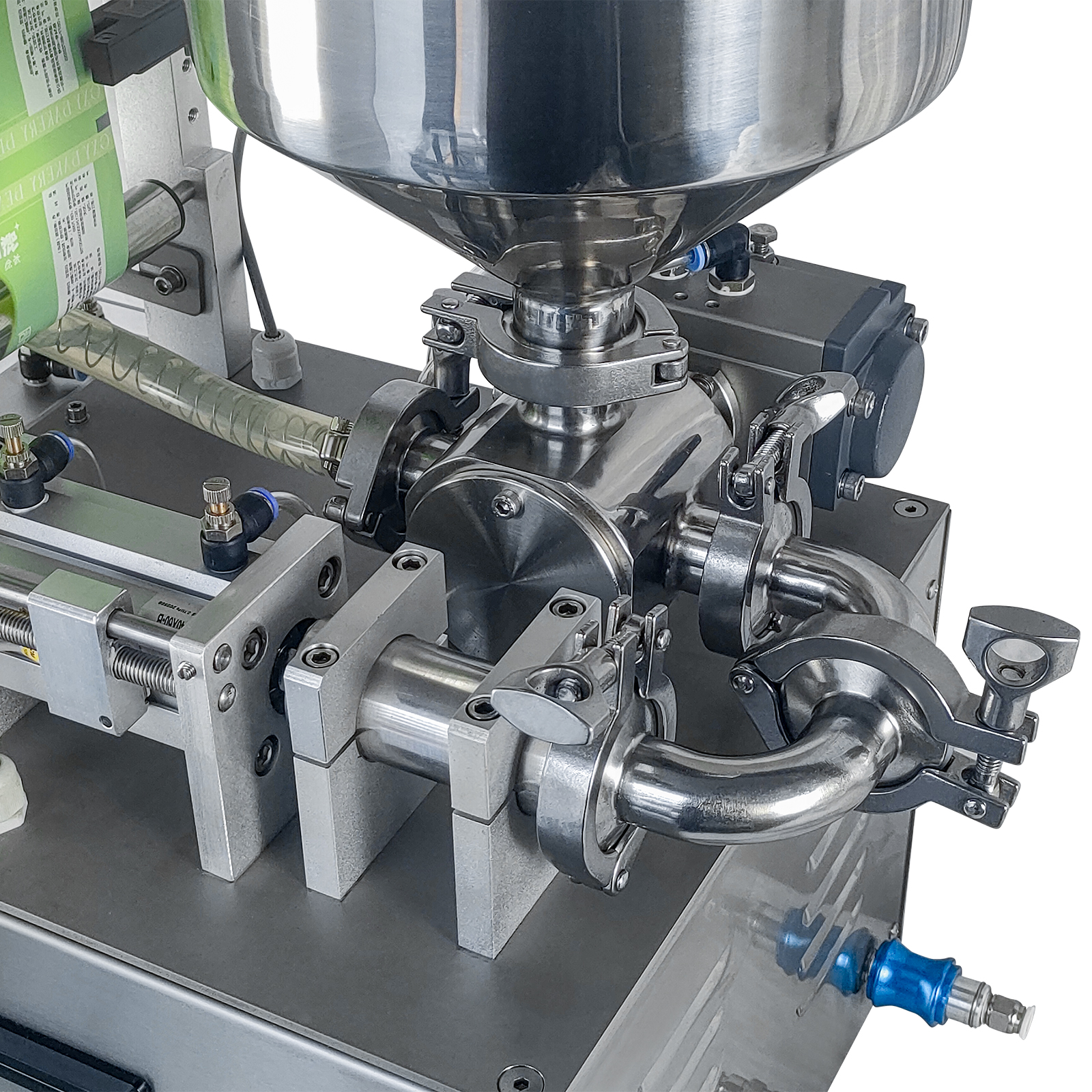 DFJ-200酱料灌装机气动密封搅拌系统高精度