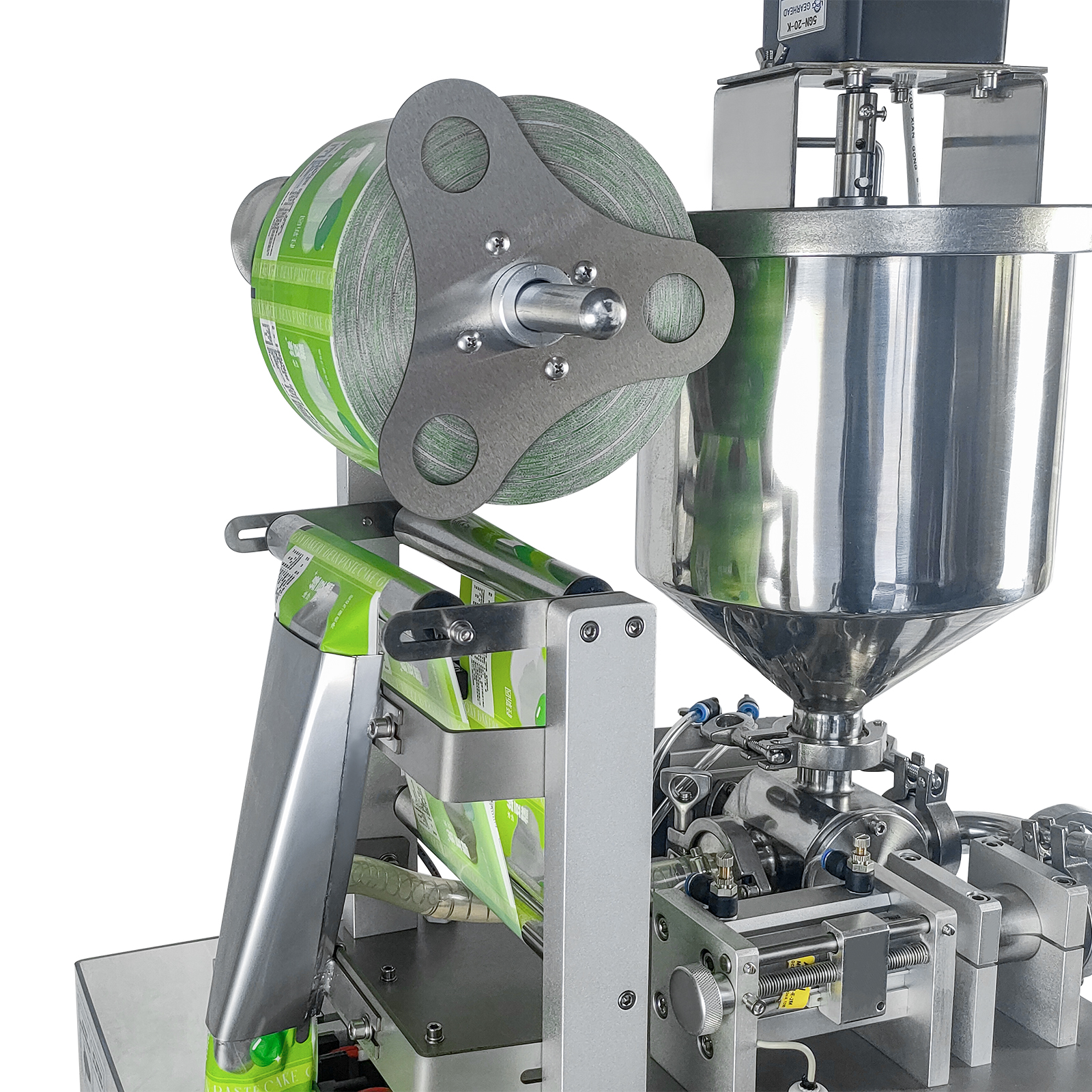 DFJ-200酱料灌装机气动密封搅拌系统高精度