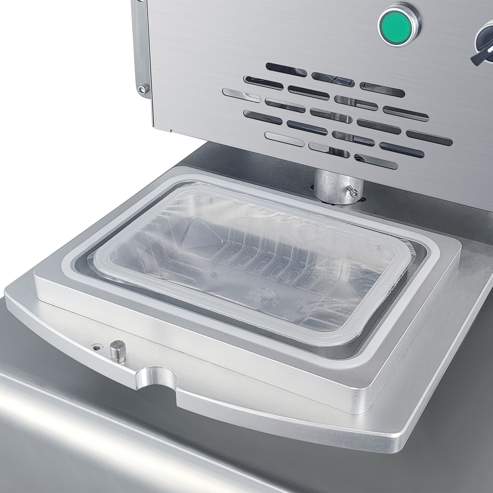 DF-370商用手动密封机｜外卖盒连续胶卷包装｜新鲜锁包装设备用于熟食食品